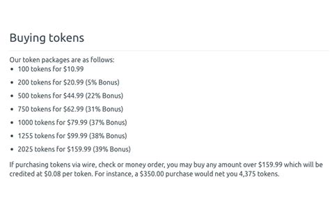 Chaturbate Tokens : Cost, Worth & Value .